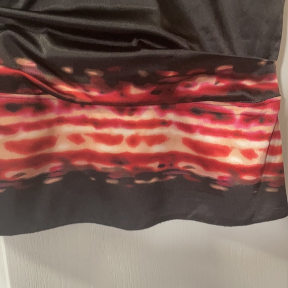 Tahari Satin Tank with Tie-Dye Detail - Picture 4 of 4